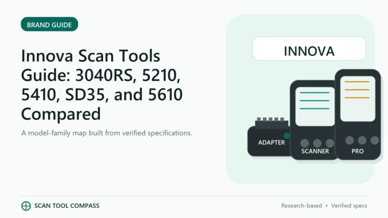 Innova Scan Tools Guide: 3040RS, 5210, 5410, SD35, and 5610 Compared