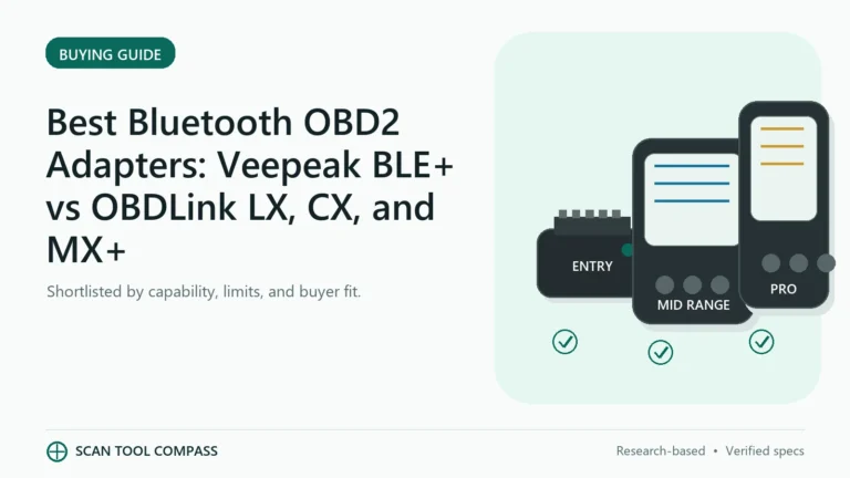 Best Bluetooth OBD2 Adapters: Veepeak BLE+ vs OBDLink LX, CX, and MX+
