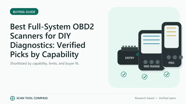 Best Full-System OBD2 Scanners for DIY Diagnostics: Verified Picks by Capability