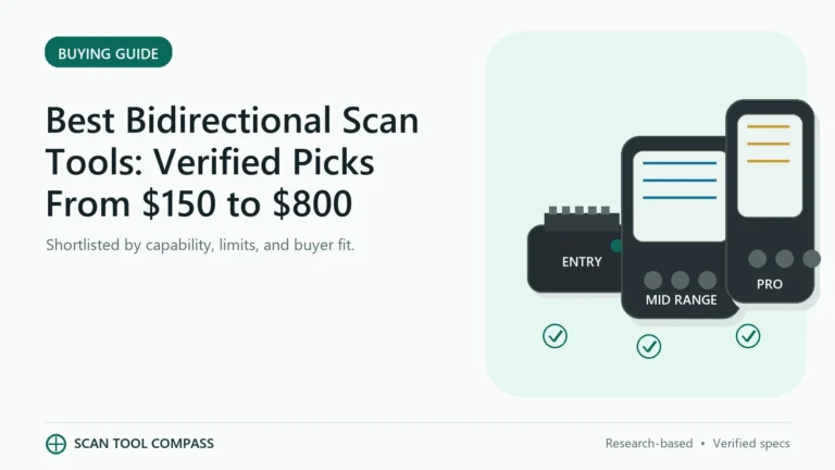 Best Bidirectional Scan Tools: Verified Picks From $150 to $800