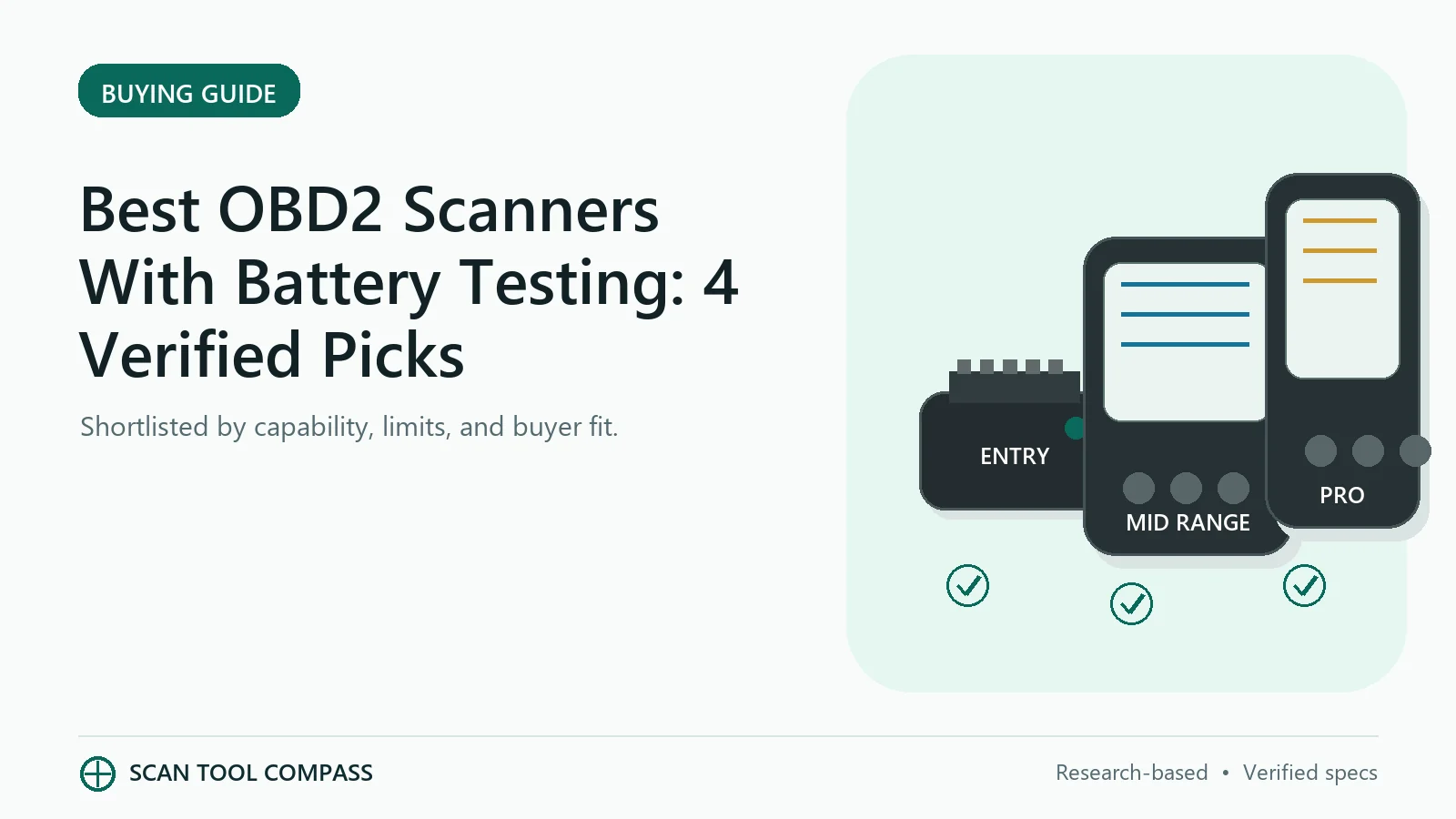 Best OBD2 Scanners With Battery Testing: 4 Verified Picks Best OBD2 Scanners With Battery Testing: 4 Verified Picks