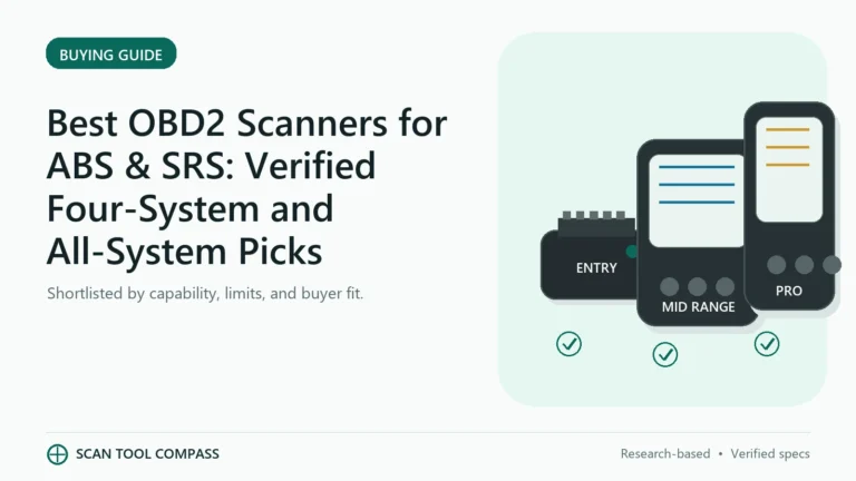 Best OBD2 Scanners for ABS & SRS: Verified Four-System and All-System Picks