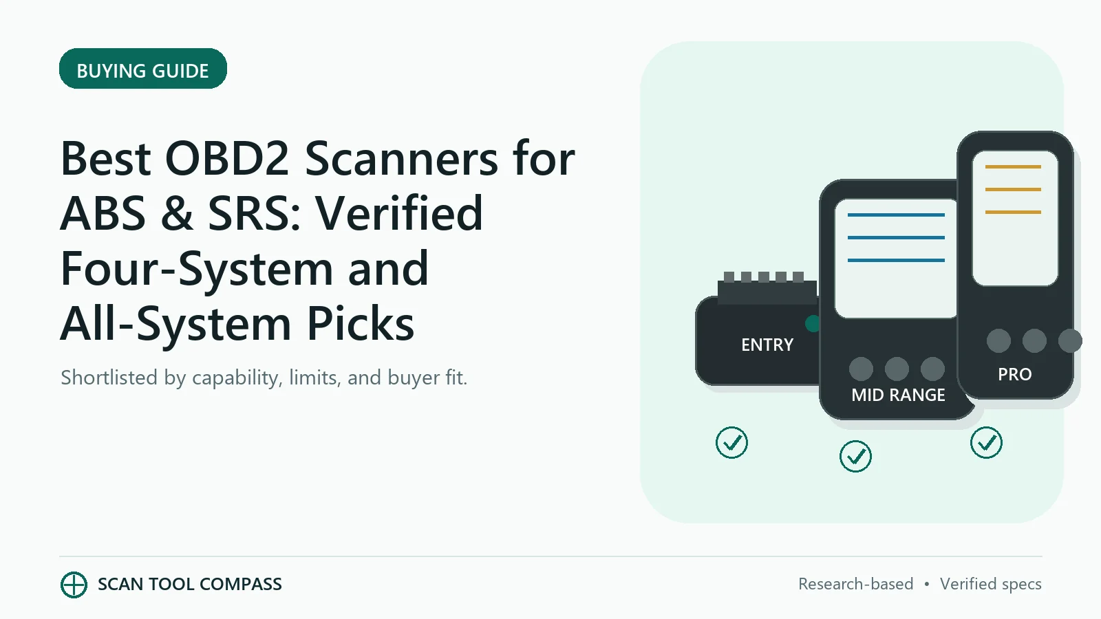 Best OBD2 Scanners for ABS & SRS: Verified Four-System and All-System Picks Best OBD2 Scanners for ABS & SRS: Verified Four-System and All-System Picks