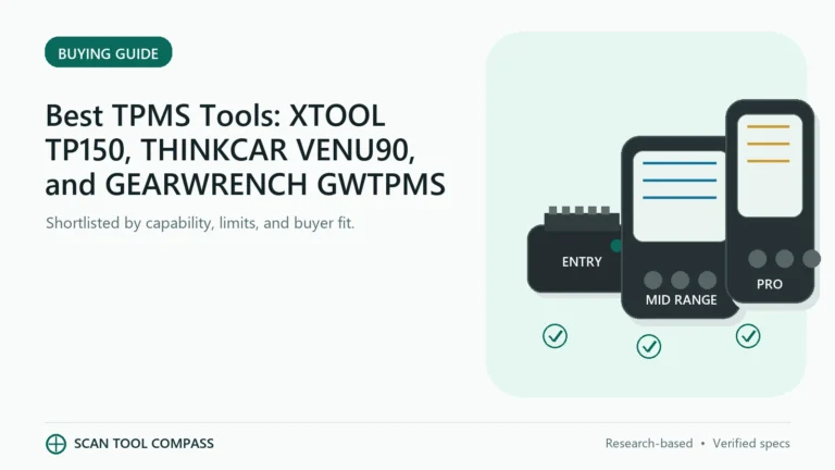 Best TPMS Tools: XTOOL TP150, THINKCAR VENU90, and GEARWRENCH GWTPMS