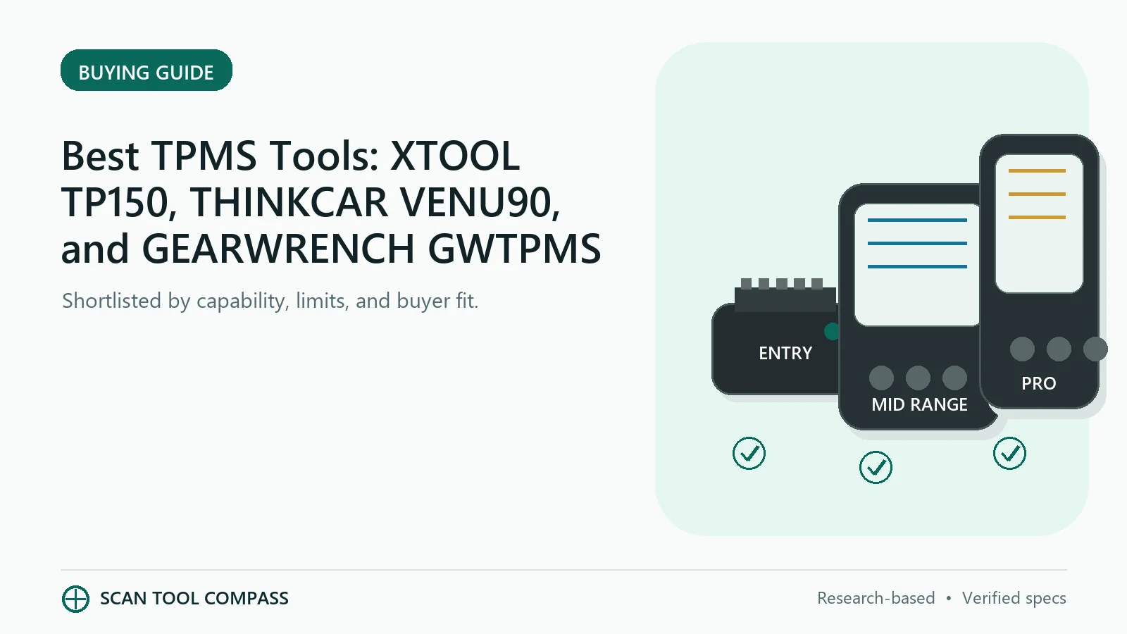 Best TPMS Tools: XTOOL TP150, THINKCAR VENU90, and GEARWRENCH GWTPMS Best TPMS Tools: XTOOL TP150, THINKCAR VENU90, and GEARWRENCH GWTPMS