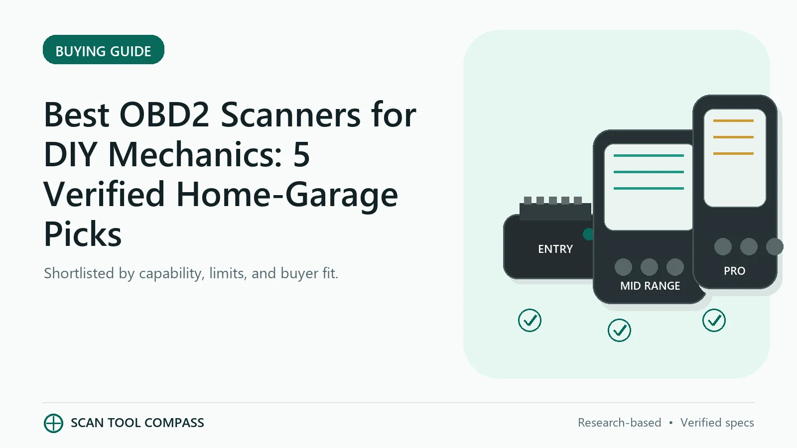 Best OBD2 Scanners for DIY Mechanics: 5 Verified Home-Garage Picks Best OBD2 Scanners for DIY Mechanics: 5 Verified Home-Garage Picks