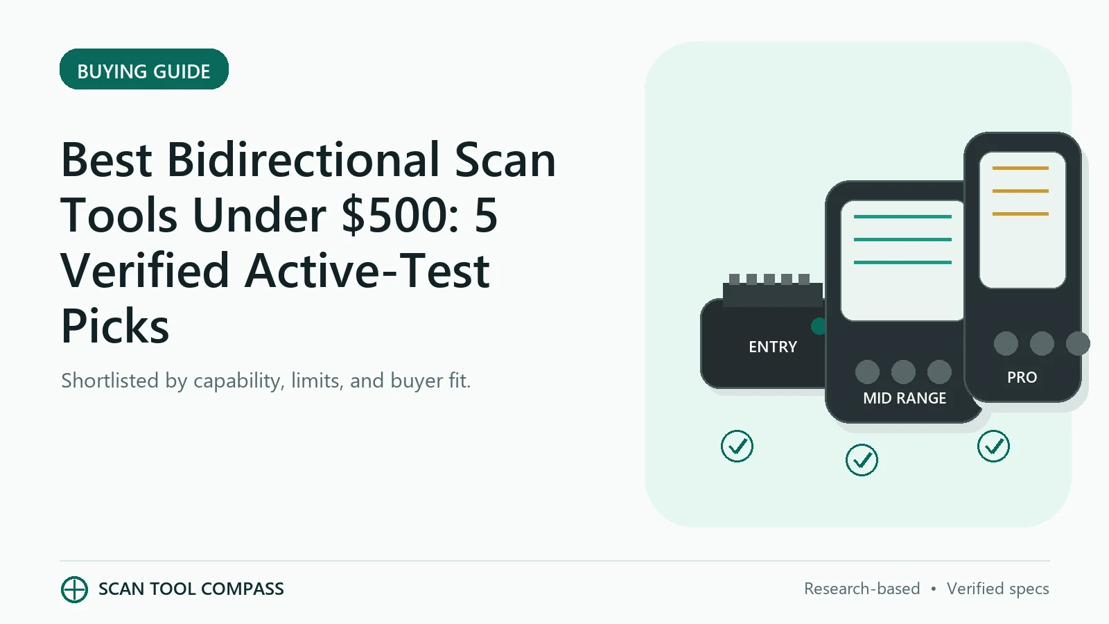 Best Bidirectional Scan Tools Under $500: 5 Verified Active-Test Picks Best Bidirectional Scan Tools Under $500: 5 Verified Active-Test Picks