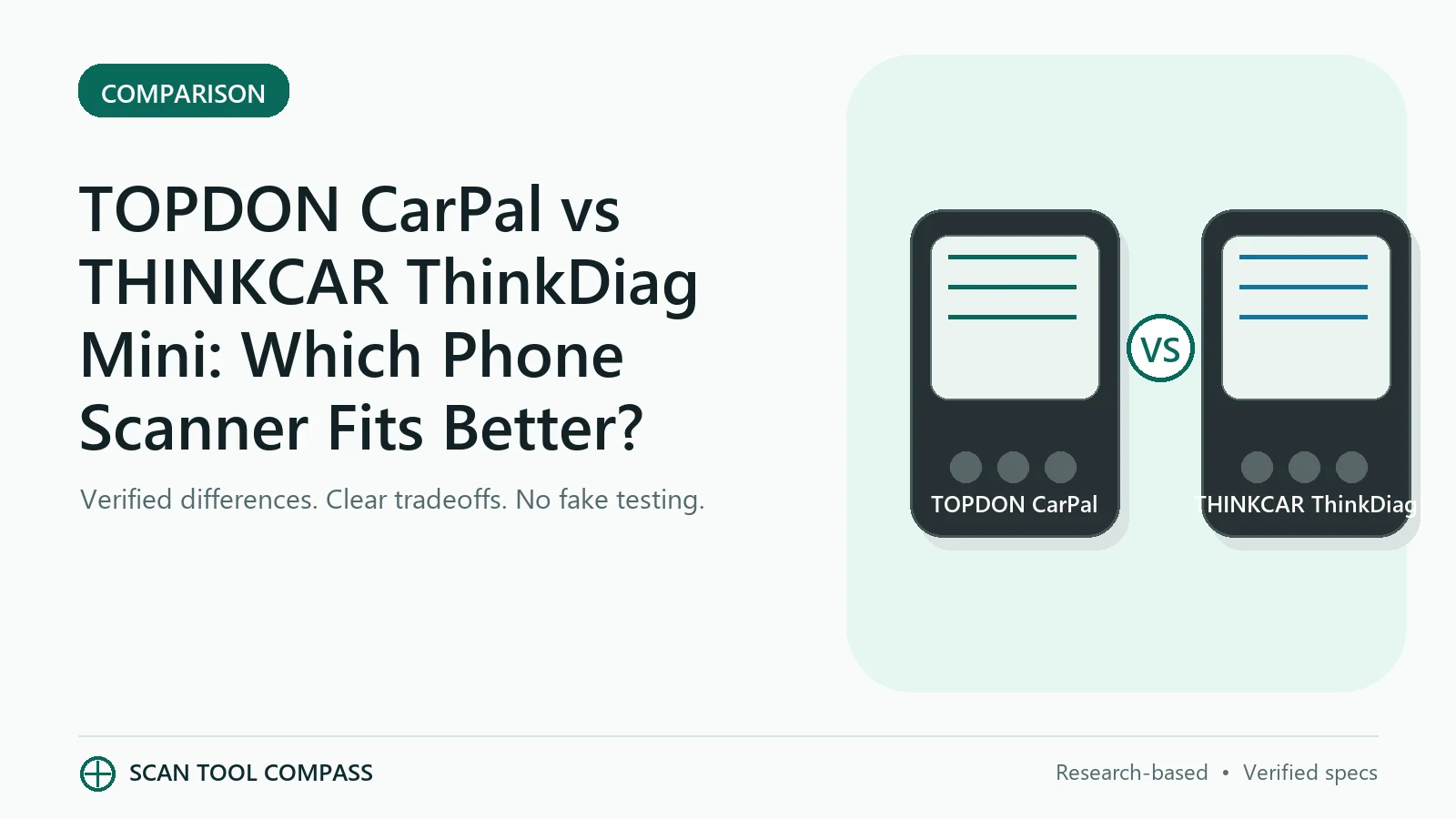 TOPDON CarPal vs THINKCAR ThinkDiag Mini: Which Phone Scanner Fits Better? TOPDON CarPal vs THINKCAR ThinkDiag Mini: Which Phone Scanner Fits Better? - Scan Tool Compass