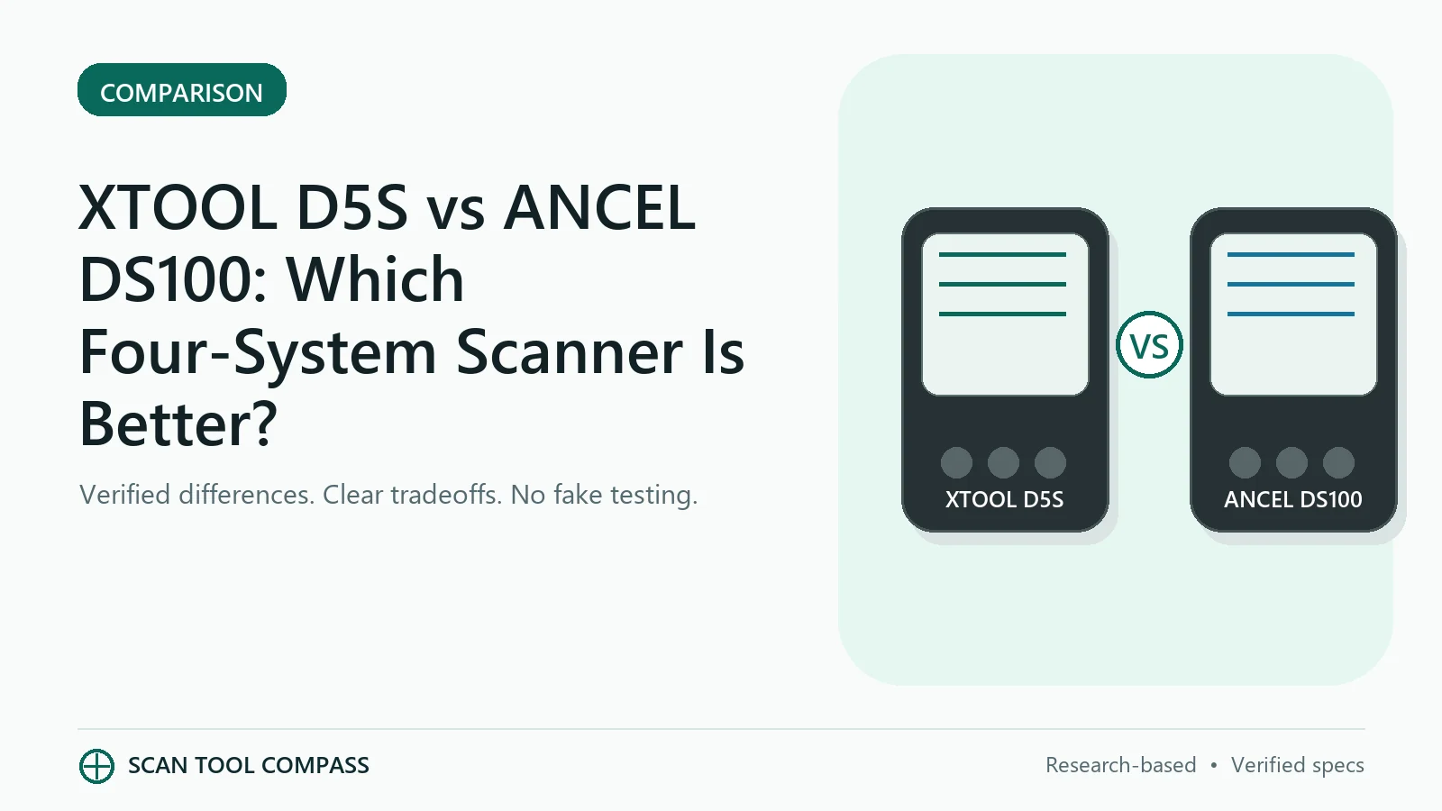 XTOOL D5S vs ANCEL DS100: Which Four-System Scanner Is Better? XTOOL D5S vs ANCEL DS100: Which Four-System Scanner Is Better? - Scan Tool Compass