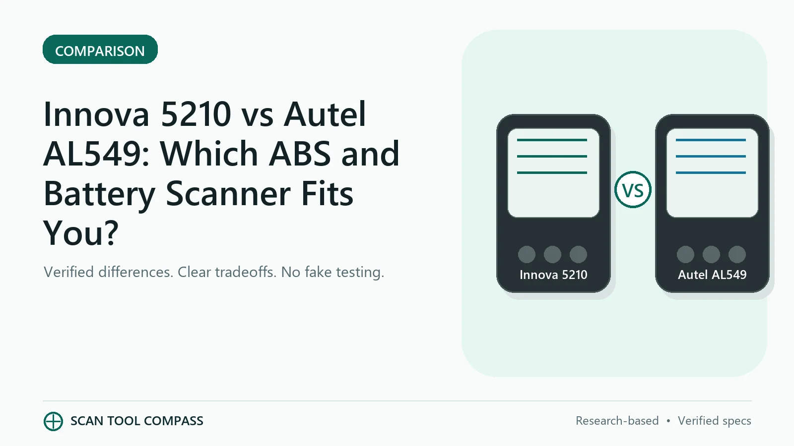 Innova 5210 vs Autel AL549: Which ABS and Battery Scanner Fits You? - Scan Tool Compass