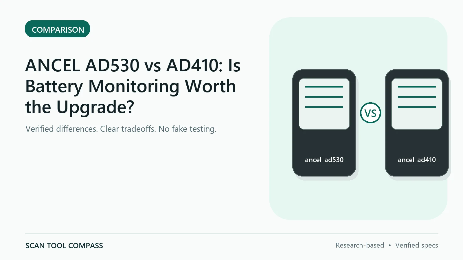 ANCEL AD530 vs AD410: Is Battery Monitoring Worth the Upgrade? ANCEL AD530 vs AD410: Is Battery Monitoring Worth the Upgrade?