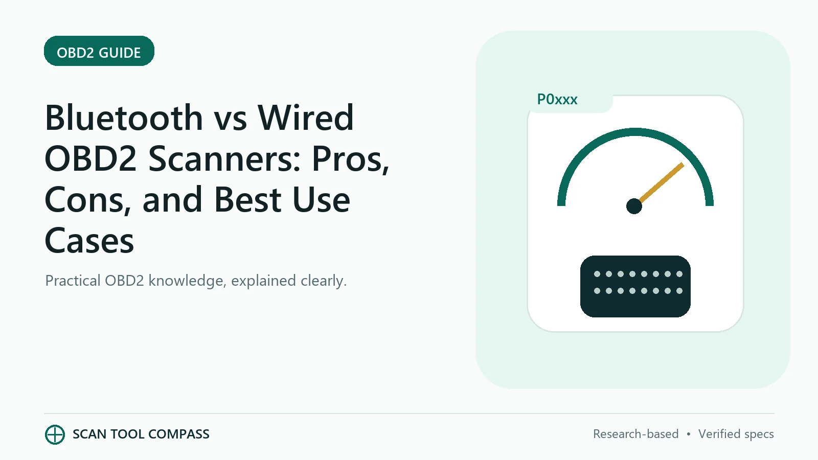 Bluetooth vs Wired OBD2 Scanners: Pros, Cons, and Best Use Cases Bluetooth vs Wired OBD2 Scanners: Pros, Cons, and Best Use Cases - Scan Tool Compass